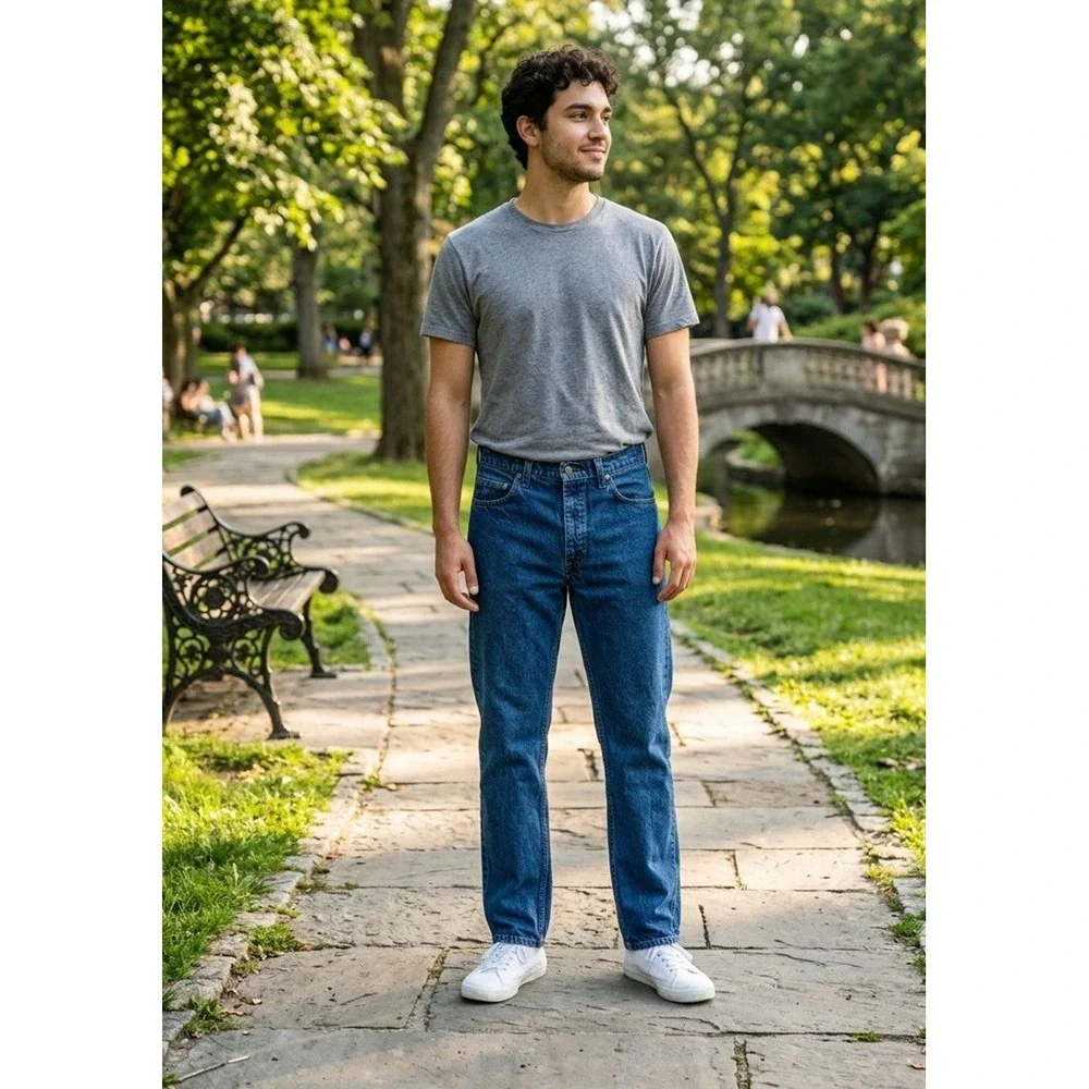 Orange Tab Levi's Jeans, Small 